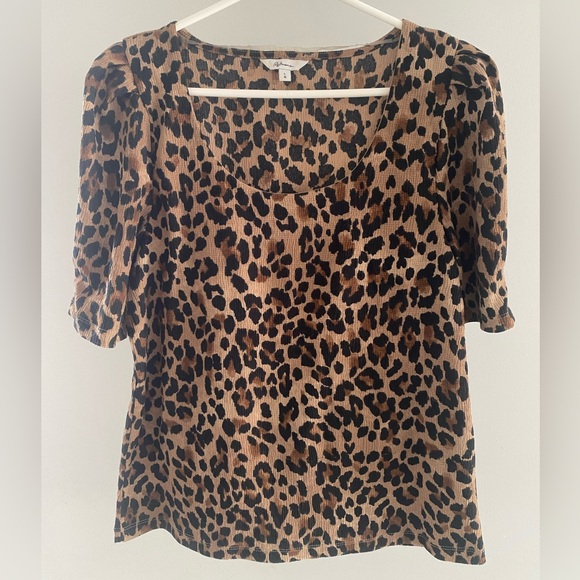 Reitmans Tops - Reitmans Brown Leopard Print Blouse
